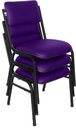 Ver imagem 1 de Kit com 3 Cadeiras para Auditórios Linha Hotel Smart Roxo