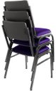 Ver imagem 2 de Kit com 3 Cadeiras para Auditórios Linha Hotel Smart Roxo