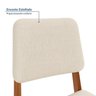 Conjunto Sala de Jantar 1 Mesa 130cm 4 Cadeiras Estofadas Miriti Cabecasa madeiramadeira - 4