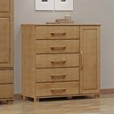 Ver imagem 1 de Cômoda Decorativa Madeira Maciça Naipe 5 Gavetas Freijó - G74 - Gran Belo