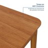 Conjunto Sala de Jantar 1 Mesa 160cm 6 Cadeiras Estofadas Miriti CabeCasa MadeiraMadeira - 7