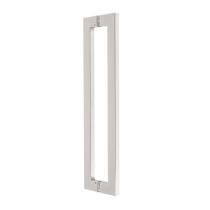 Puxador Porta de Madeira ou Vidro Transversal 2cm x 4cm Inox 304 - Escovado Loja da Indústria 840mm 