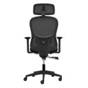 Ver imagem 4 de Cadeira Ergonômica Nr 17 Presidente Prime Preta Encosto Mesh Apoio de Cabeça e Braços Ajustáveis