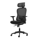 Ver imagem 1 de Cadeira Ergonômica Nr 17 Presidente Prime Preta Encosto Mesh Apoio de Cabeça e Braços Ajustáveis