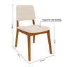Conjunto Sala de Jantar 1 Mesa 210cm 8 Cadeiras Estofadas Miriti CabeCasa MadeiraOriginals - 2