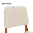 Ver imagem 4 de Kit 4 Cadeiras Estofadas Miriti CabeCasa MadeiraOriginals