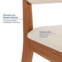 Ver imagem 5 de Kit 4 Cadeiras Estofadas Miriti CabeCasa MadeiraOriginals