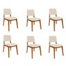 Kit 6 Cadeiras Estofadas Miriti CabeCasa MadeiraOriginals - 1