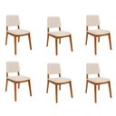 Ver imagem 1 de Kit 6 Cadeiras Estofadas Miriti CabeCasa MadeiraOriginals