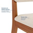 Ver imagem 5 de Kit 6 Cadeiras Estofadas Miriti CabeCasa MadeiraOriginals