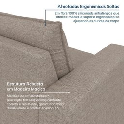 Sofá Modular 1 Módulo Direito 1 Módulo Esquerdo 1 Puff Zen Cabecasa Madeiramadeira - 4