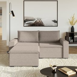 Sofá Modular 1 Módulo Direito 1 Módulo Esquerdo 1 Puff Zen Cabecasa Madeiramadeira - 2