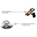 Ver imagem 6 de Kit Fogareiro 16 Caulins + Disco arado Chapa Bifeteira Ø43cm