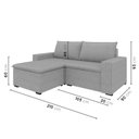 Ver imagem 3 de Sofá Modular 2 Lugares com Braços Laterais Zen CabeCasa MadeiraOriginals