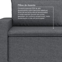 Sofá Modular 1 Módulo Direito 1 Módulo Esquerdo 1 Puff Zen Cabecasa Madeiramadeira - 6