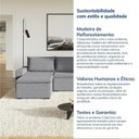 Ver mais imagens de Sofá Modular 2 Lugares com Braços Laterais Zen CabeCasa MadeiraOriginals