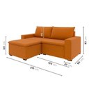 Ver imagem 3 de Sofá Modular 2 Lugares com Braços Laterais Zen CabeCasa MadeiraOriginals