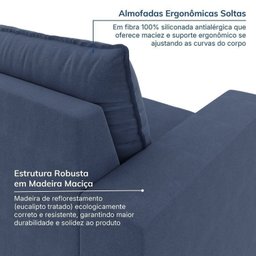 Sofá Modular 1 Módulo Direito 1 Módulo Esquerdo 1 Puff Zen Cabecasa Madeiramadeira - 6