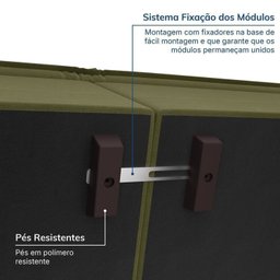 Sofá Modular 1 Módulo Direito 1 Módulo Esquerdo 1 Puff Zen Cabecasa Madeiramadeira - 4
