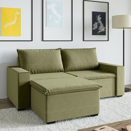 Sofá Modular 1 Módulo Direito 1 Módulo Esquerdo 1 Puff Zen Cabecasa Madeiramadeira - 2