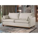 Ver imagem 2 de Sofá 4 Lugares Living M-168 Veludo Martins Creme