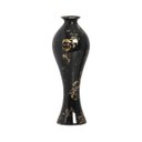 Ver imagem 2 de Vasos Decorativos de Cerâmica para Sala Dupla Califórnia Preto e Dourado Ébano
