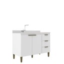 Ver imagem 3 de Balcão para Cozinha de Pia Ana Móveis Branco