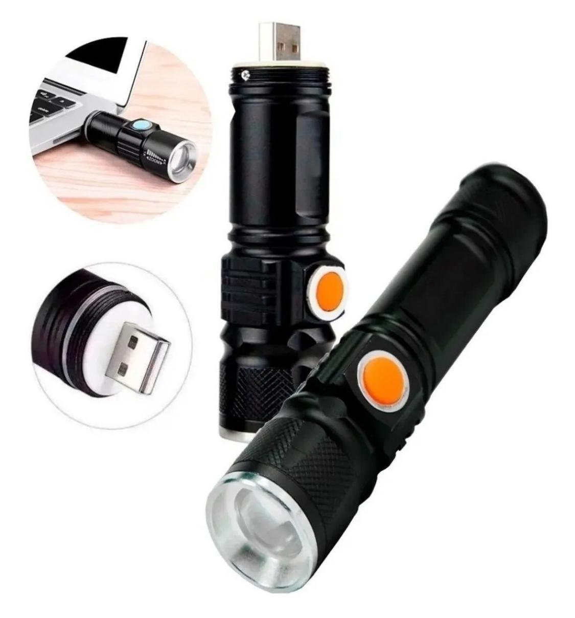 Lanterna Crs-9515 em Alumínio + Led Cree T6 + 3 Modos - 2