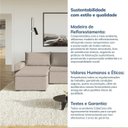 Ver mais imagens de Sofá Modular 3 Lugares com Puff Zen CabeCasa MadeiraOriginals