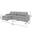 Ver imagem 3 de Sofá Modular 3 Lugares com Puff Zen CabeCasa MadeiraOriginals