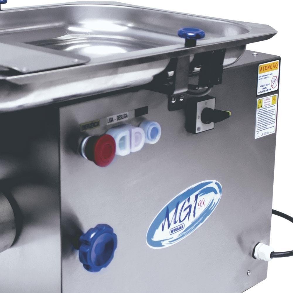 Moedor e Picador de Carne Gural Industrial Inox Trifásico Mgi-98 380v P003 - 4