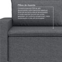 Ver imagem 5 de Sofá Modular 3 Lugares com Puff Zen CabeCasa MadeiraOriginals