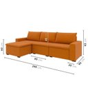 Ver imagem 3 de Sofá Modular 3 Lugares com Puff Zen CabeCasa MadeiraOriginals