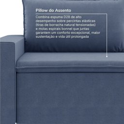 Sofá Modular 1 Módulo Direito 1 Módulo Central 1 Módulo Esquerdo 1 Puff Zen Cabecasa Madeiramadeira - 6