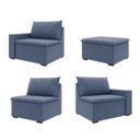 Ver imagem 7 de Sofá Modular 3 Lugares com Puff Zen CabeCasa MadeiraOriginals