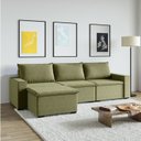 Ver imagem 2 de Sofá Modular 3 Lugares com Puff Zen CabeCasa MadeiraOriginals