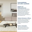 Ver mais imagens de Sofá Modular 2 Lugares com Braço Lateral Direita Zen CabeCasa MadeiraOriginals