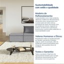 Ver mais imagens de Sofá Modular 2 Lugares com Braço Lateral Direita Zen CabeCasa MadeiraOriginals