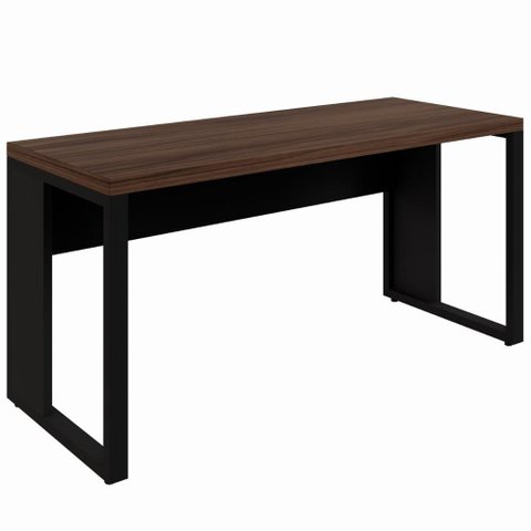 Mesa Retangular Pé Quadro 150x60cm Linha Start Málaga Preto