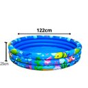 Ver imagem 2 de Piscina Inflável Redonda Animais Marinhos Infantil 180 Lt