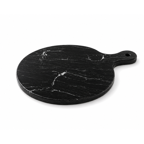 Bandeja Decorativa Pedra Natural Via Láctea para Servir 30x30cm