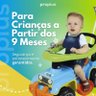 Carrinho de Brinquedo Quadriciclo Infantil Jip Jip Motoca Protetor Controle Anel Limitação Coordenaç - 2