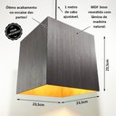 Ver imagem 2 de Luminária Teto Pendente Mdf Lâmina Madeira Rústica Ébano