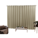 Ver imagem 1 de Cortina 3,00x2,50 Sala Quarto Cozinha Voil Blackout Tecido: Areia