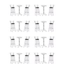 Ver imagem 1 de Kit 8 Bistros com 8 banquetas cromadas-GatMagazine