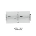 Ver mais imagens de Escrivaninha Plataforma 4 Lugares Aço 240cm Linha Corporativa Light Branco