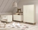 Ver imagem 1 de Jogo de Quarto para Bebê Completo 3 Portas Théo New Areia Fosco com Natural - Reller
