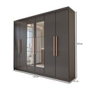 Ver imagem 4 de Guarda-roupa Casal Odisseia 6 Portas 2 Gavetas com Espelho - Panorama Móveis