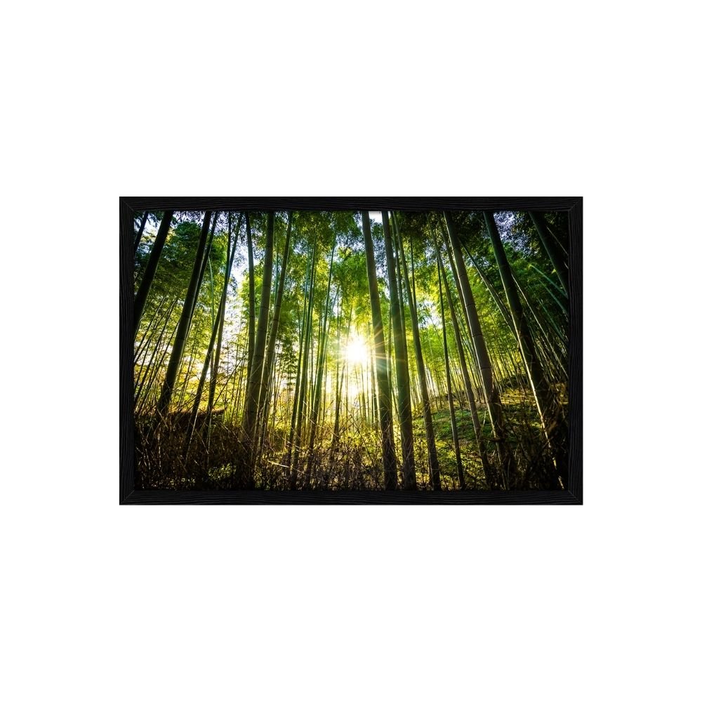 Quadro Decorativo Árvores Bambu: Mod. 0395 Collor-ink Mod.0395 60 X 90cm Preto