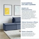 Ver mais imagens de Sofá Modular 2 Lugares com Braço Lateral Direita Zen CabeCasa MadeiraOriginals